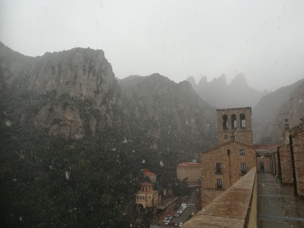 Neu al Monestir de Montserrat. 