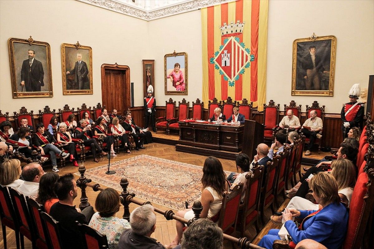 Ple municipal de Terrassa, en una imatge d'arxiu. 