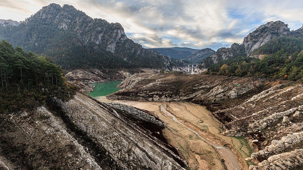 L'embassament de la Llosa del Cavall, sense aigua