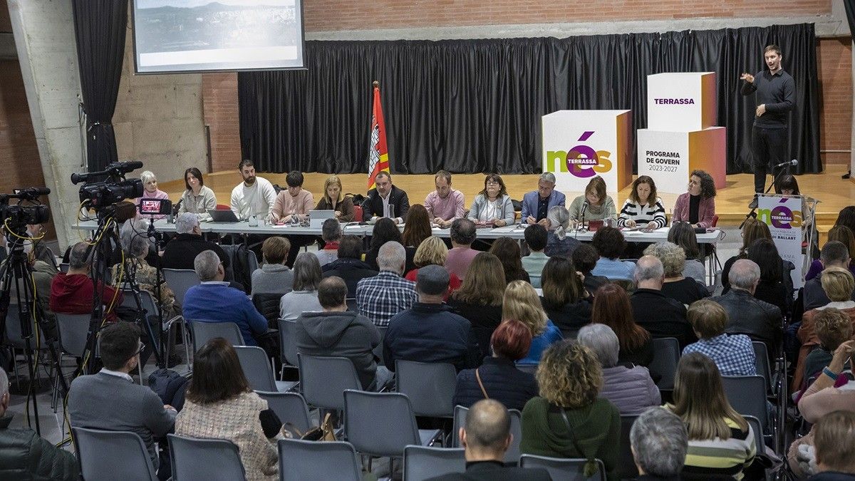 El govern municipal de Terrassa presenta el seu Programa 2023-2027