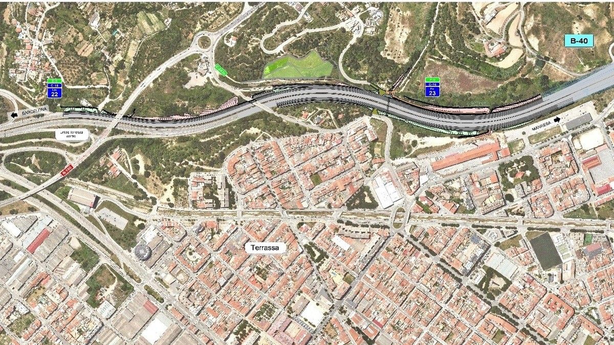 L'actuació prevista a la C-16 a Terrassa