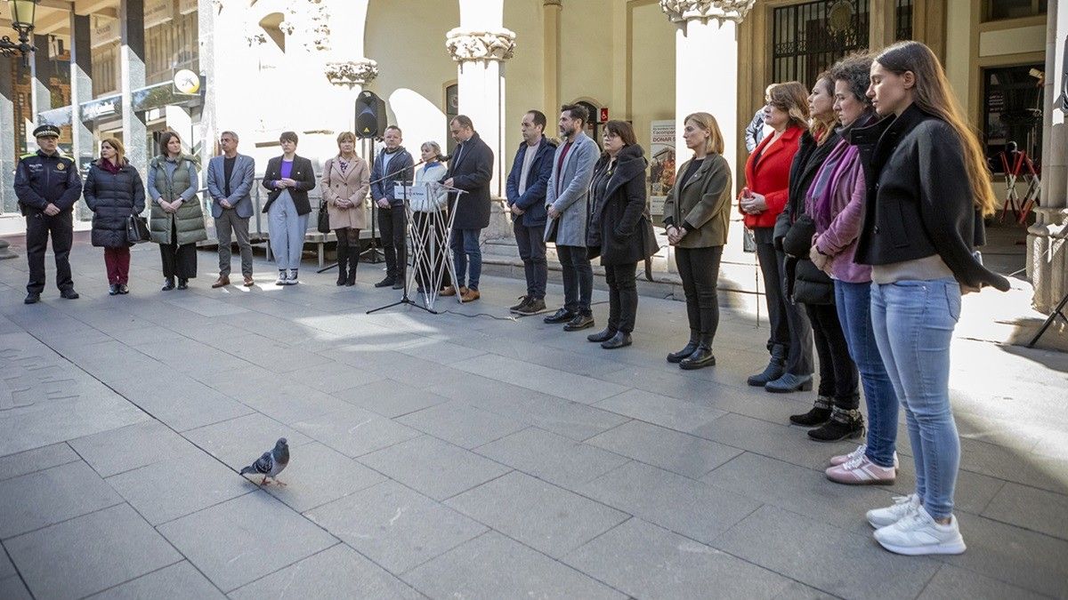 Minut de silenci a Terrassa durant el Dia Europeu en Memòria de les Víctimes del Terrorisme
