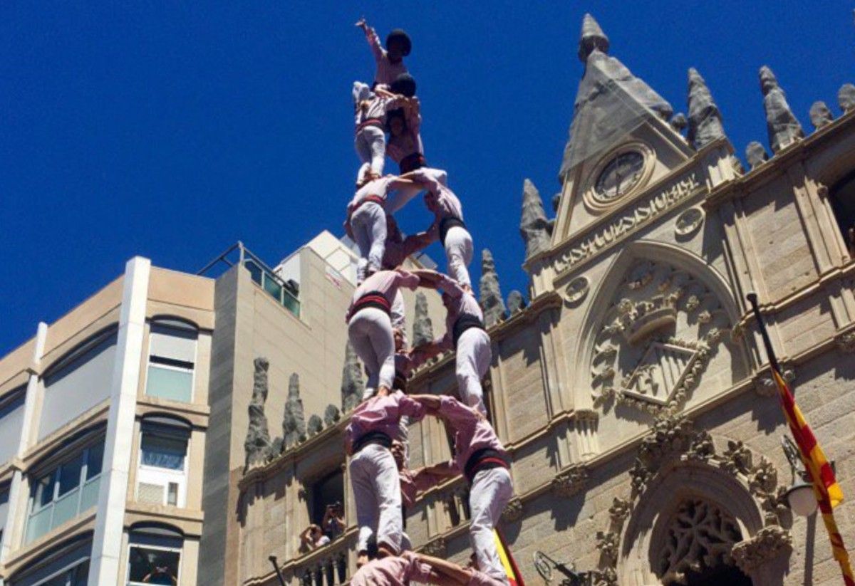 El 3 de 10 dels Minyons a la seva Festa Major.