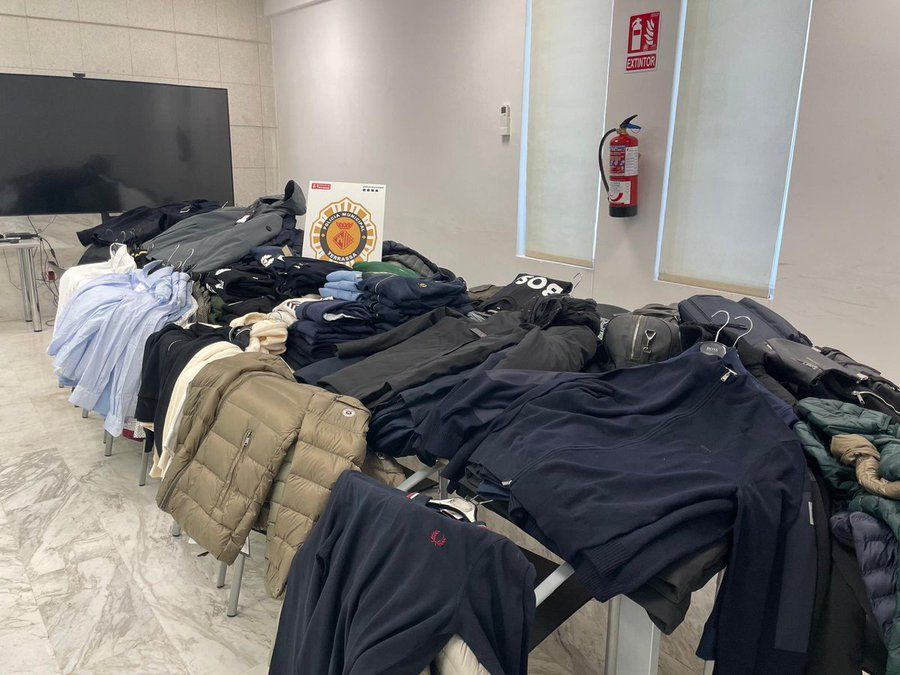 El material intervingut en la detenció a Terrassa