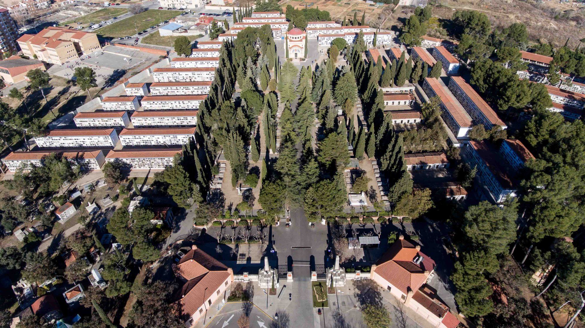 El recinte funerari de Terrassa en una imatge d'arxiu.