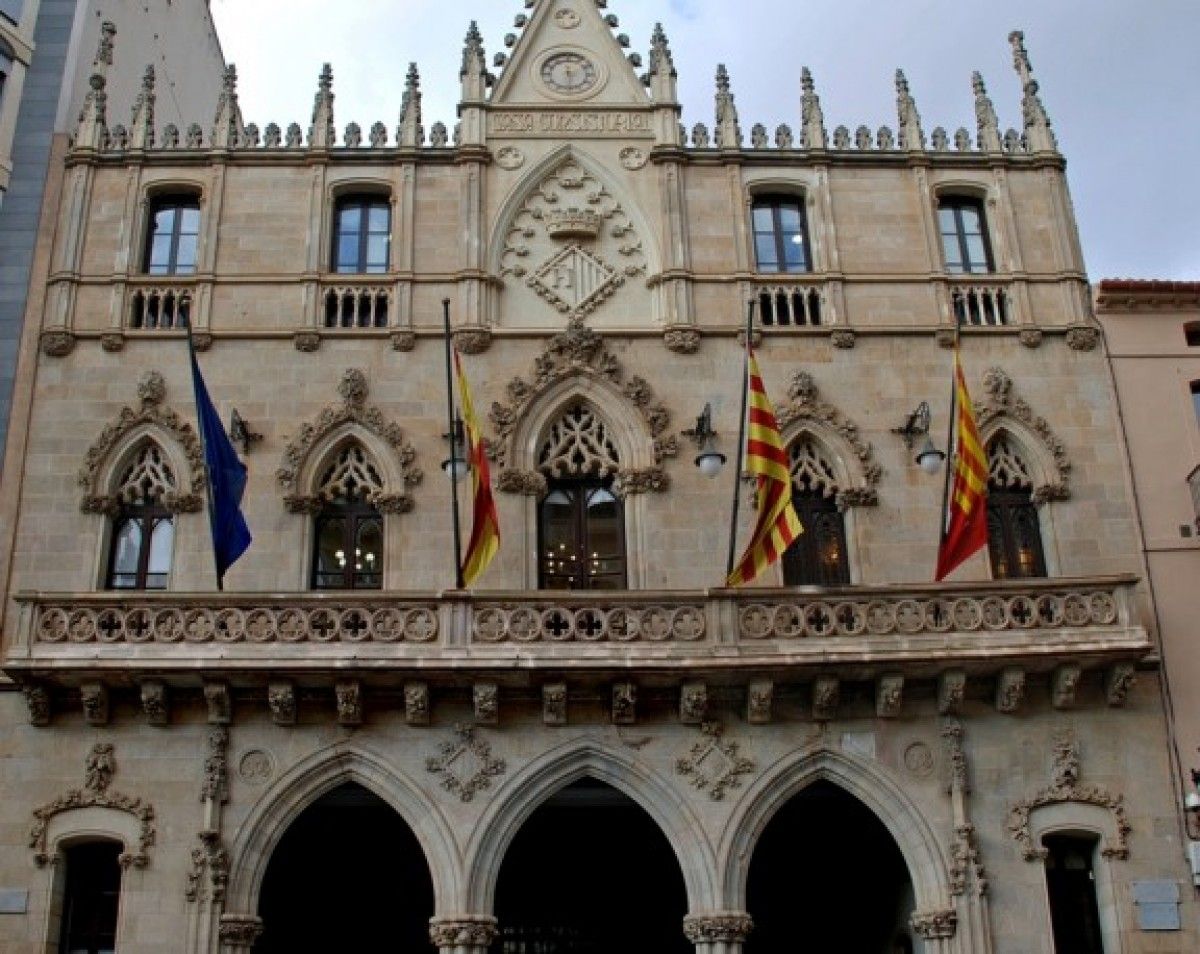 La façana de l'Ajuntament de Terrassa