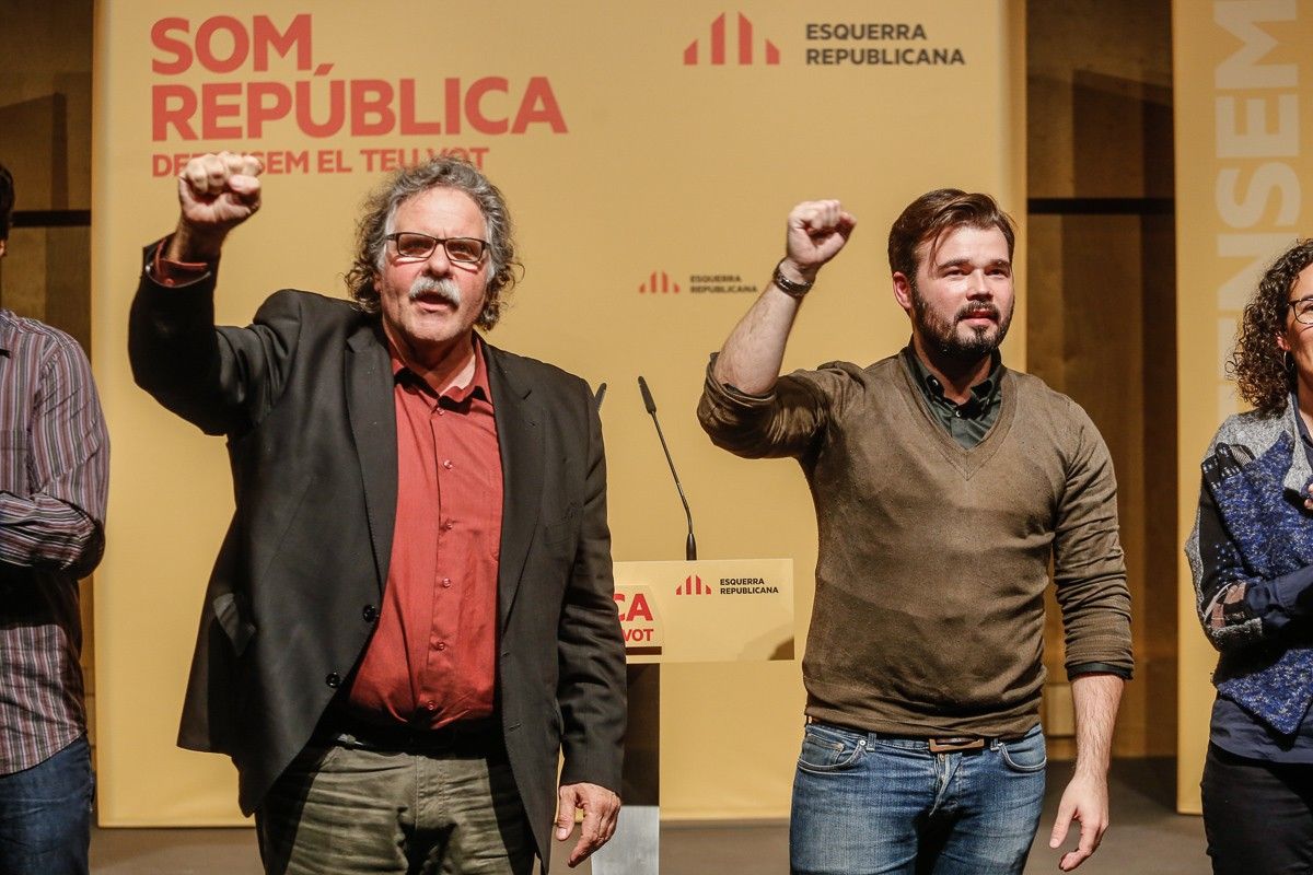 Joan Tardà i Gabriel Rufián, a l'Auditori Municipal de Terrassa 