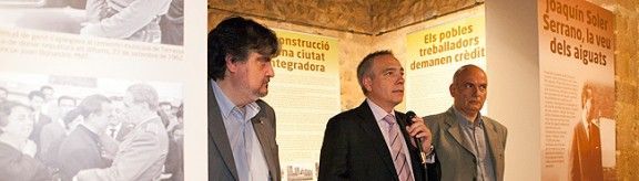 Inauguracó de la mostra al saló del Tinellet del Museu