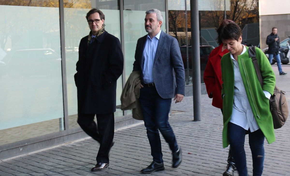Jaume Collboni, accedint als jutjats de Sabadell