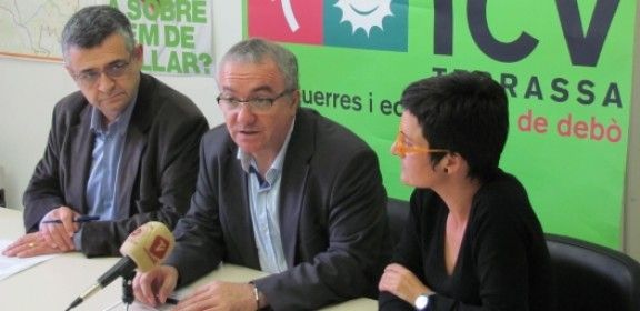 Milà, Pérez i Ribas, presentant el balanç de legislatura