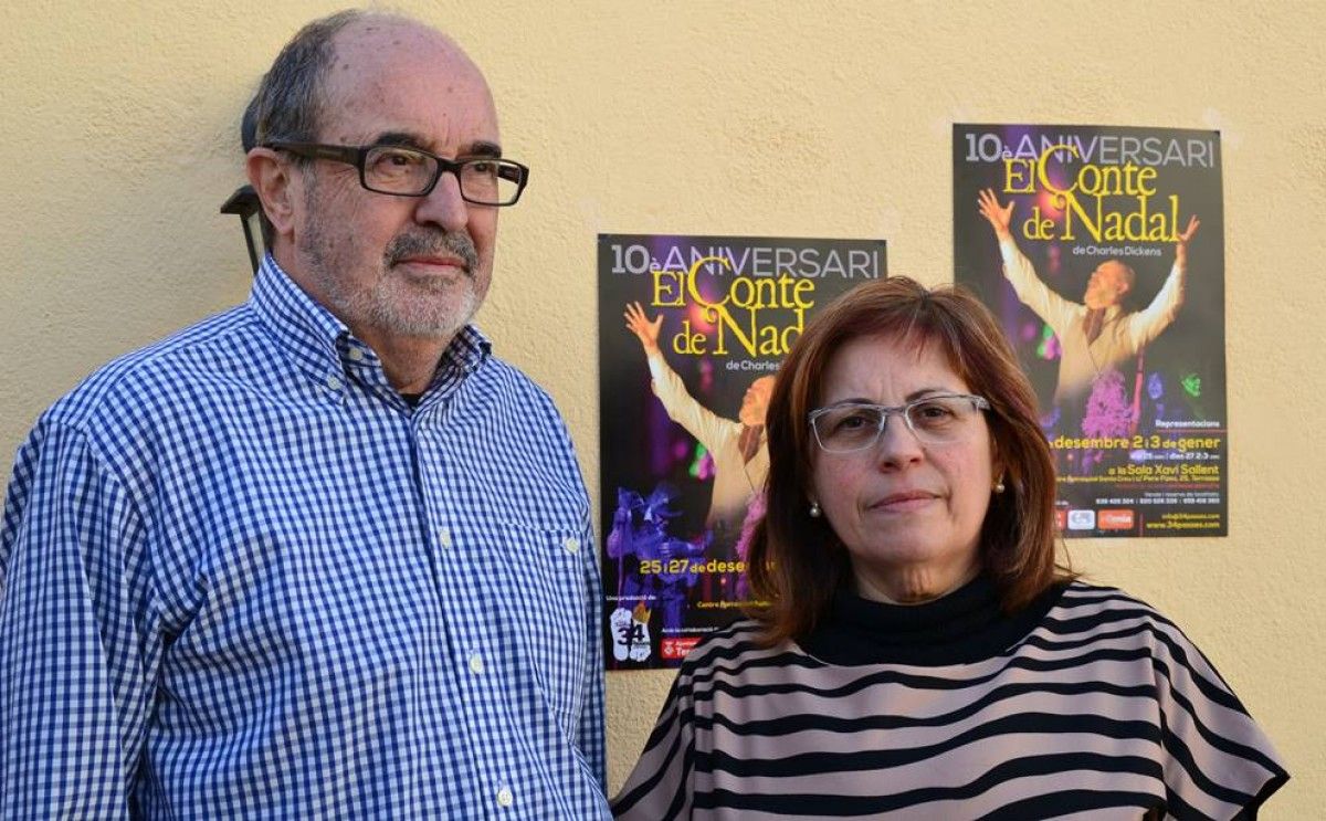 Núria Moya i Agustí Bagué, de la companyia Teatre 34 Passes