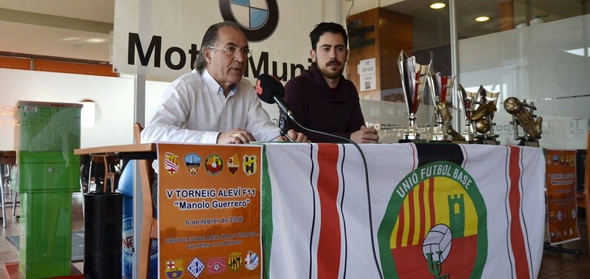 Carles Mota i David Torres presentant el torneig