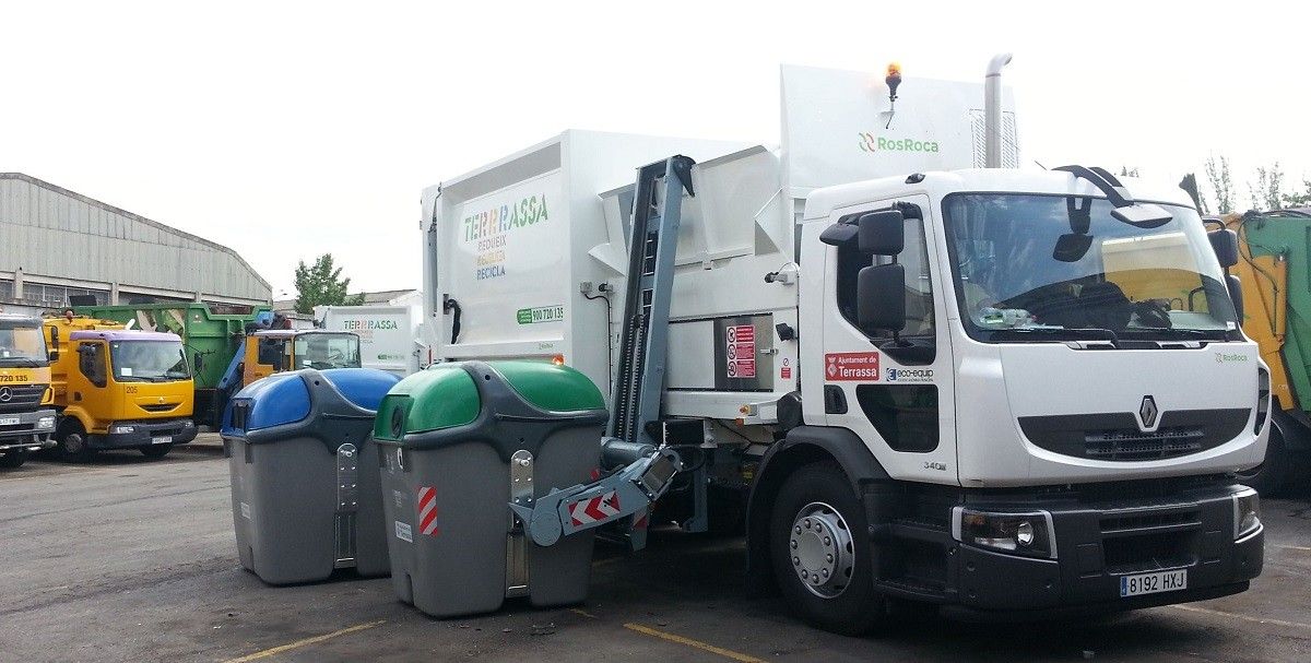 Camió d'Eco-Equip, l'empresa municipal de neteja de Terrassa.