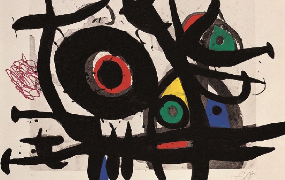 Un detall de l'Ocell destructor de Joan Miró