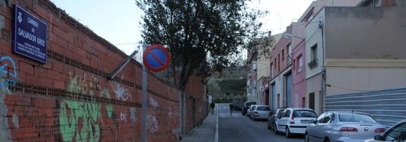 El carrer Salvador Gros, l'any 2013. Ara s'anomena carrer de la Font de la Noguera.