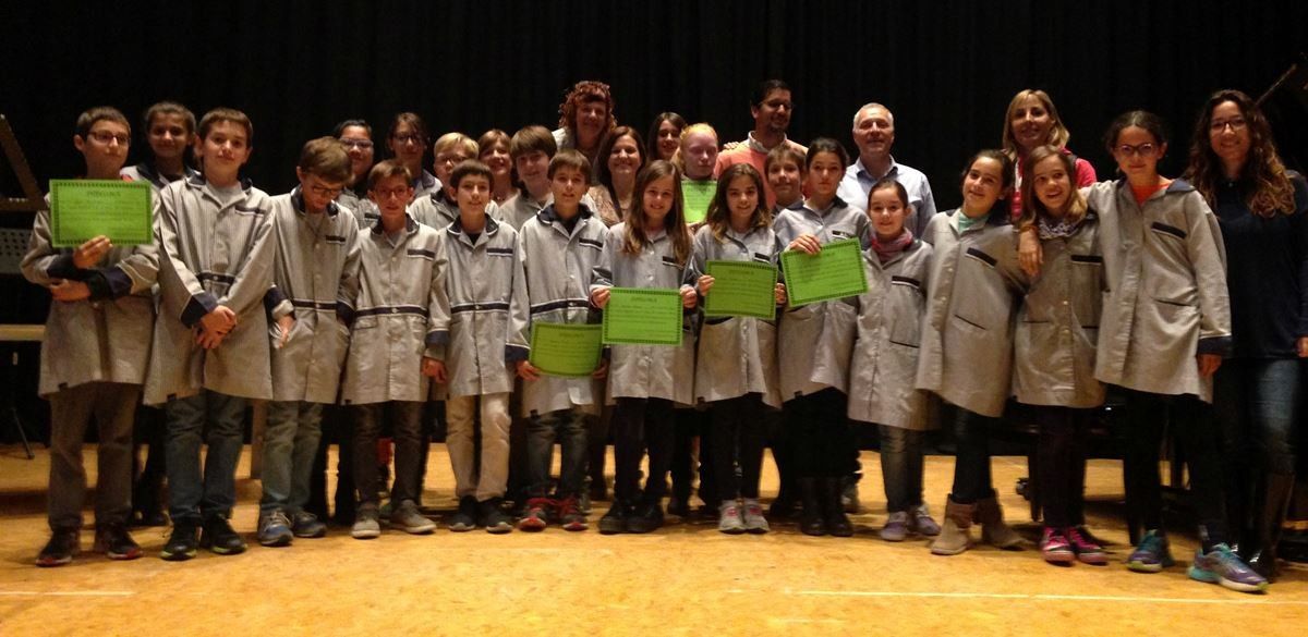 Alumnes premiats de cicle superior de l'Escola Pia de Terrassa