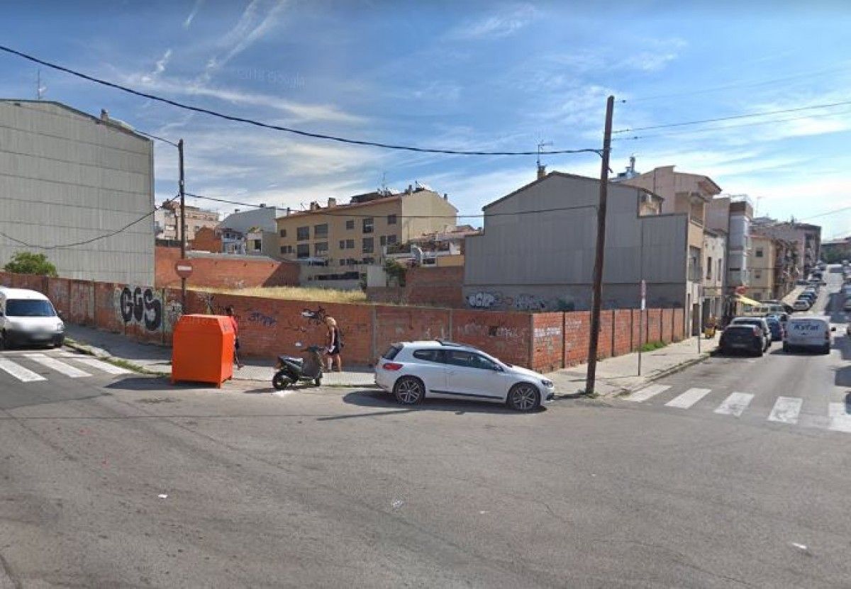 Un dels espais que formen part del projecte, situat entre els carrers del Bages i del Germà Joaquim.