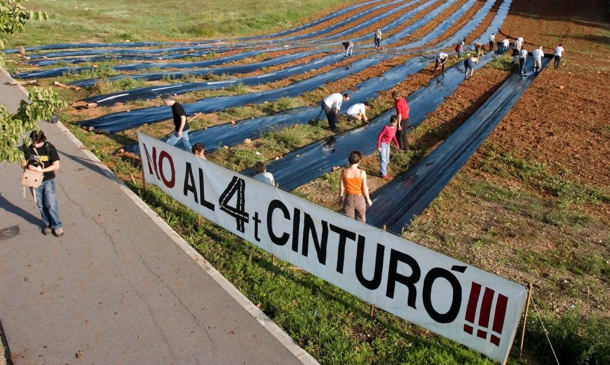 Imatge d'arxiu d'una protesta contra el Quart Cinturó