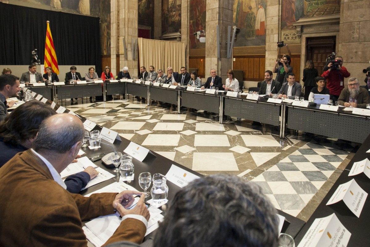 La sessió s'ha dut a terme al Palau de la Generalitat.