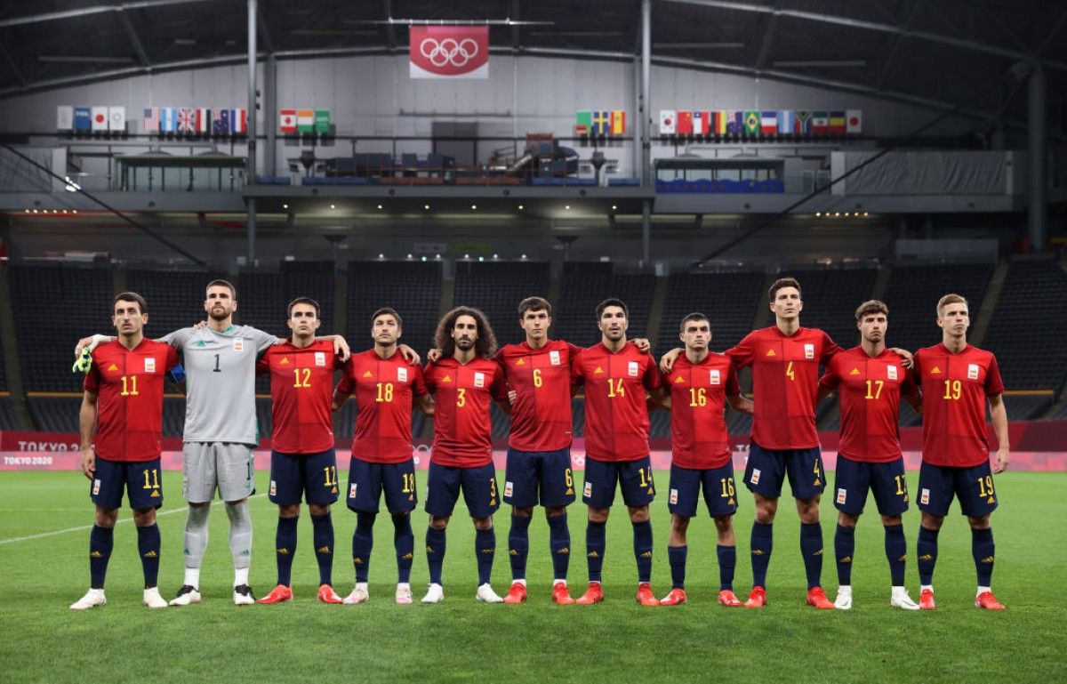 La selecció espanyola de futbol, plata als Jocs Olímpics de Tòquio