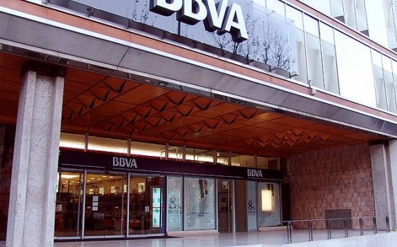 Oficina de BBVA a Barcelona.