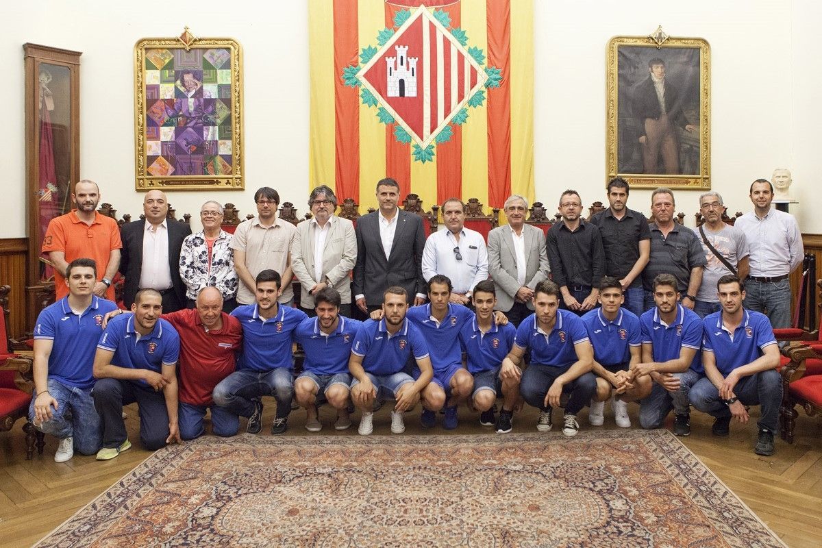 Recepció institucional oferta per l’Ajuntament de Terrassa a l’equip del club de futbol CP San Cristóbal