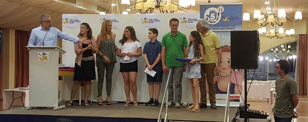 Els nens premiats pel Consell Esportiu Escolar 