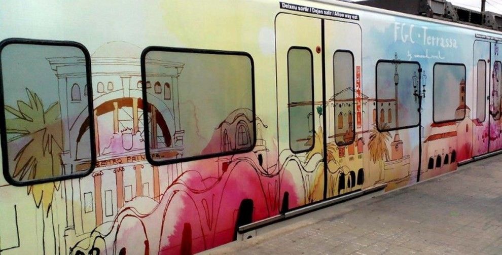 El tren Terrassa obra del dissenyador egarenc Conrad Roset 