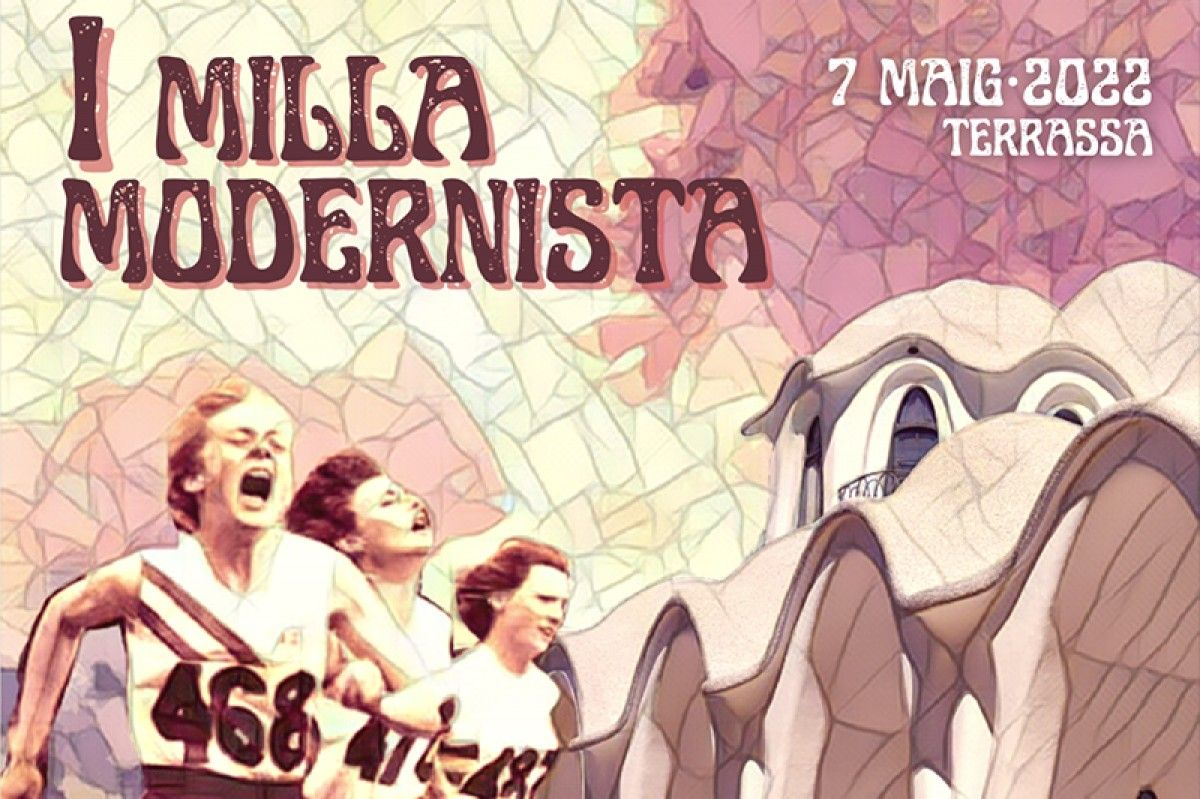 Cartell de la I Milla Modernista de Terrassa. 