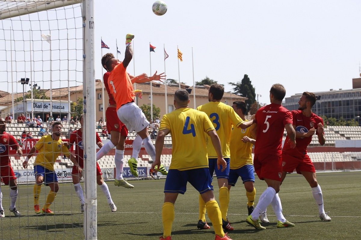 Gol d'Amantini per al Terrassa FC contra el Castelldefels.