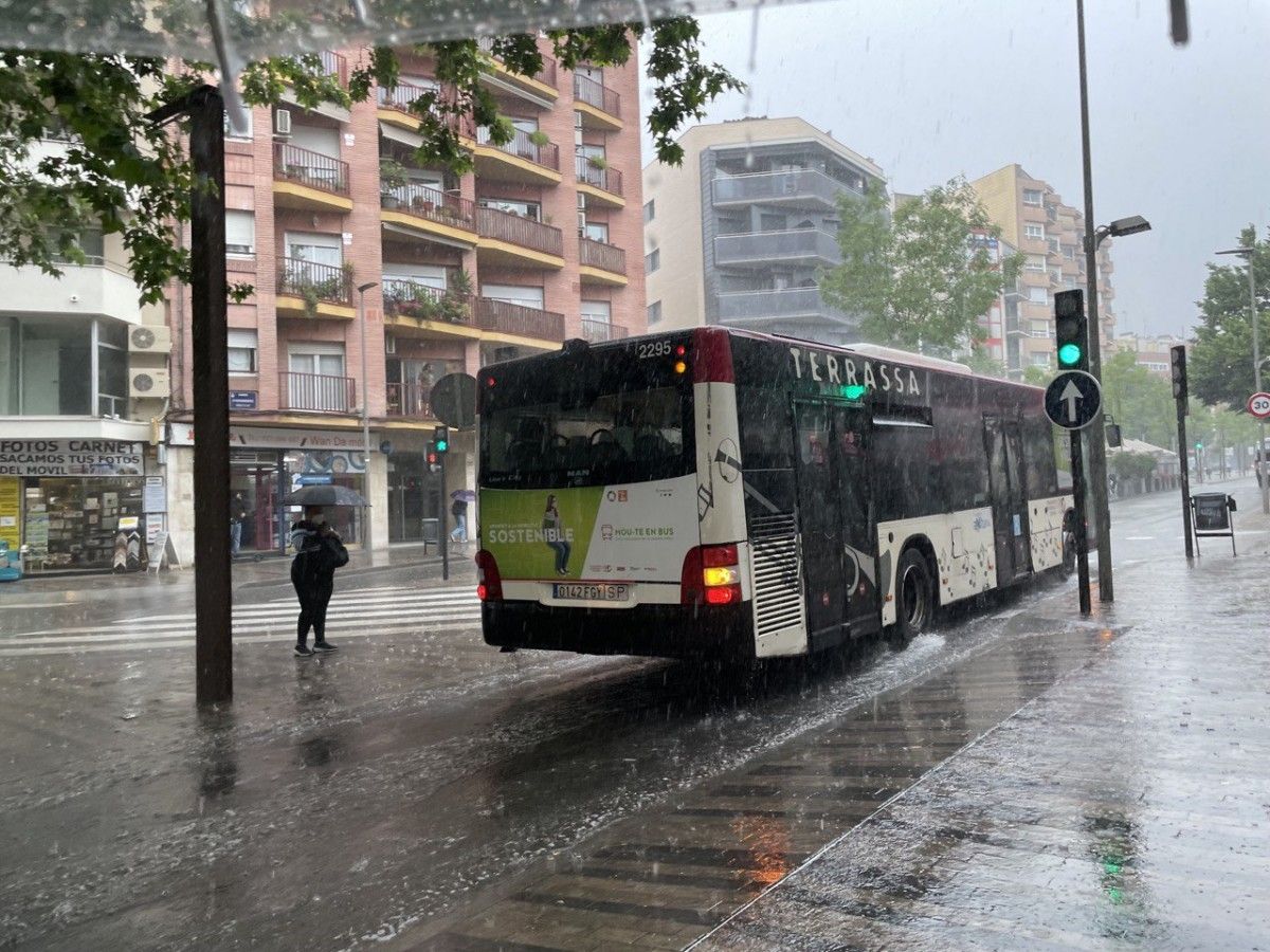 Pluja intensa a Terrassa.