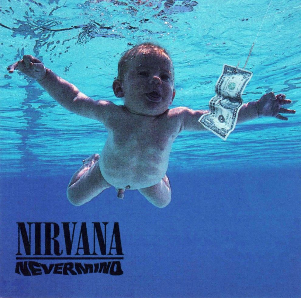 La portada del disc «Nevermind» de NIrvana, ara fa 25 anys