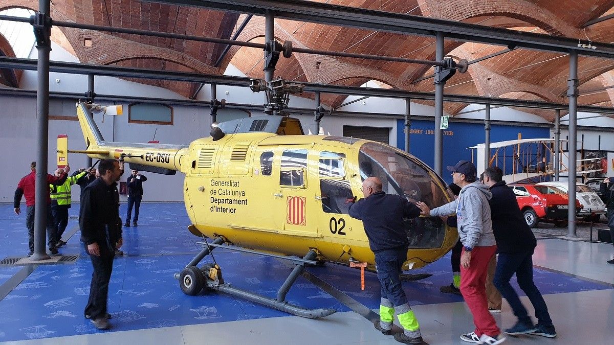 L'helicòpter provenia de l'aeroport de Sabadell i portava 15 anys inactiu