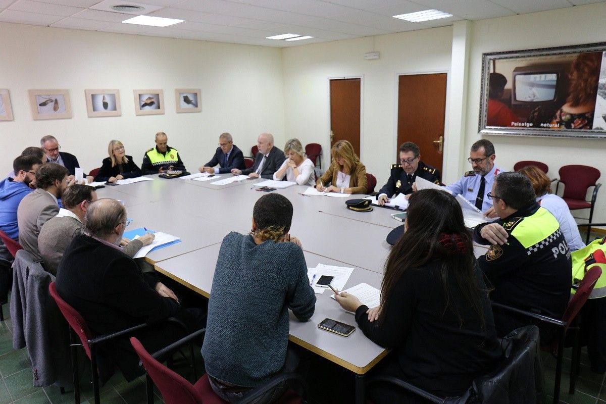 Reunió del Consell Municipal de Seguretat de Terrassa.