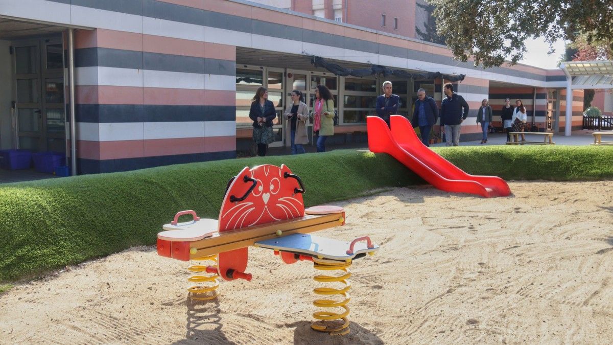 El nou pati de l'Escola El Vallès de Terrassa. 