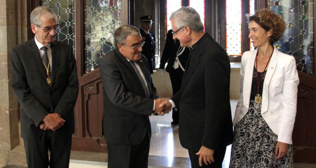 Ros, amb el bisbe de la Seu i Copríncep d'Andorra