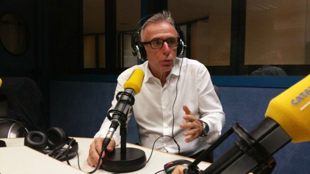 Francesc Segura durant l'entrevista a Catalunya Ràdio