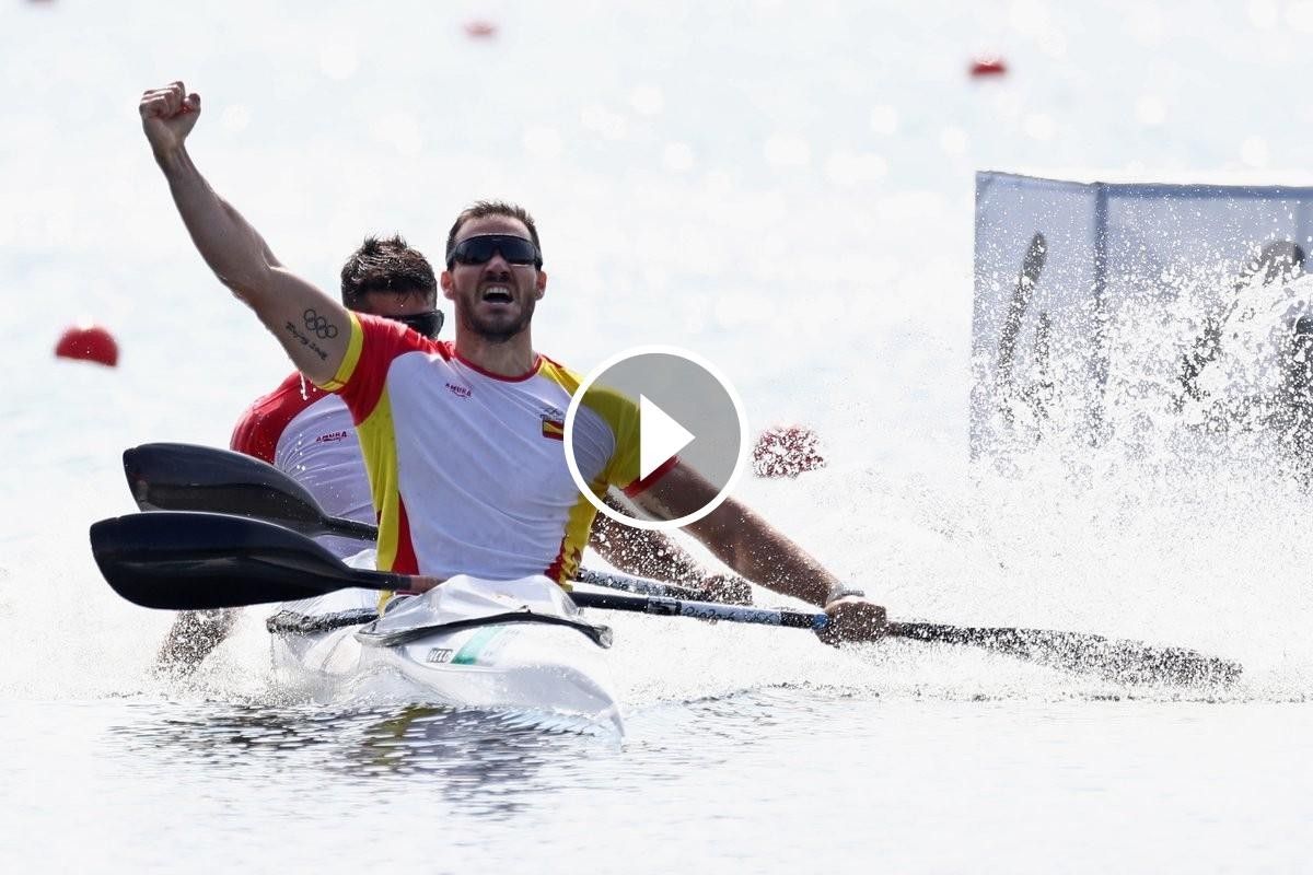 Saúl Craviotto, en guanyar la medalla d'or als Jocs Olímpics de Rio