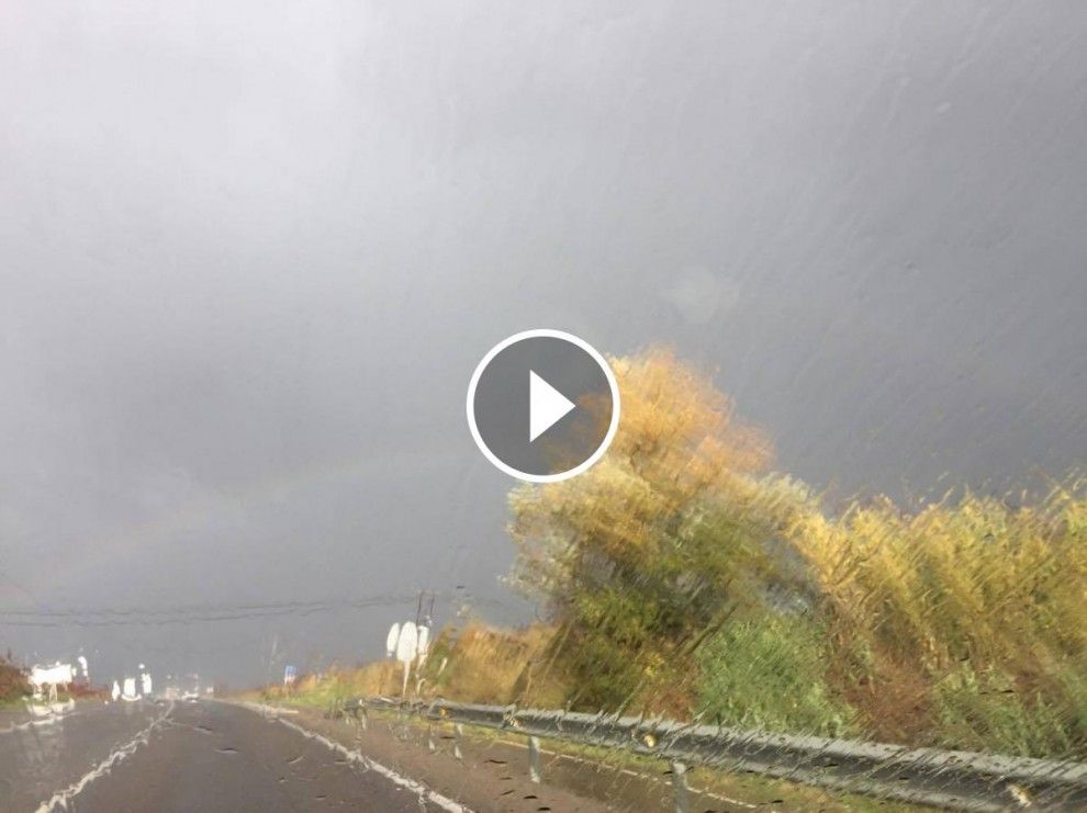 Imatge del temporal a Lleida