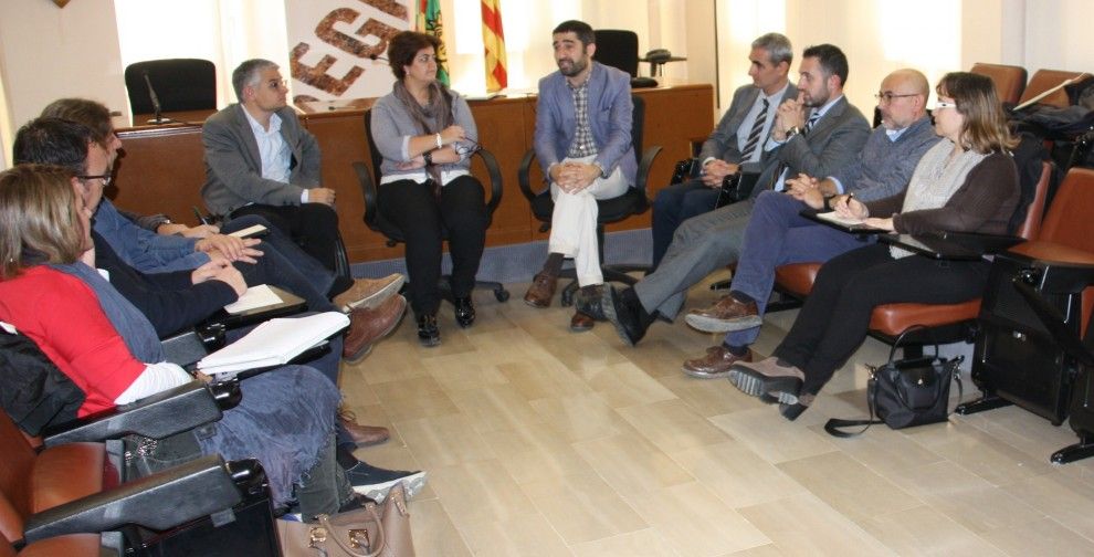 Alcaldes del Segrià reunits amb el secretari de Telecomunicacions