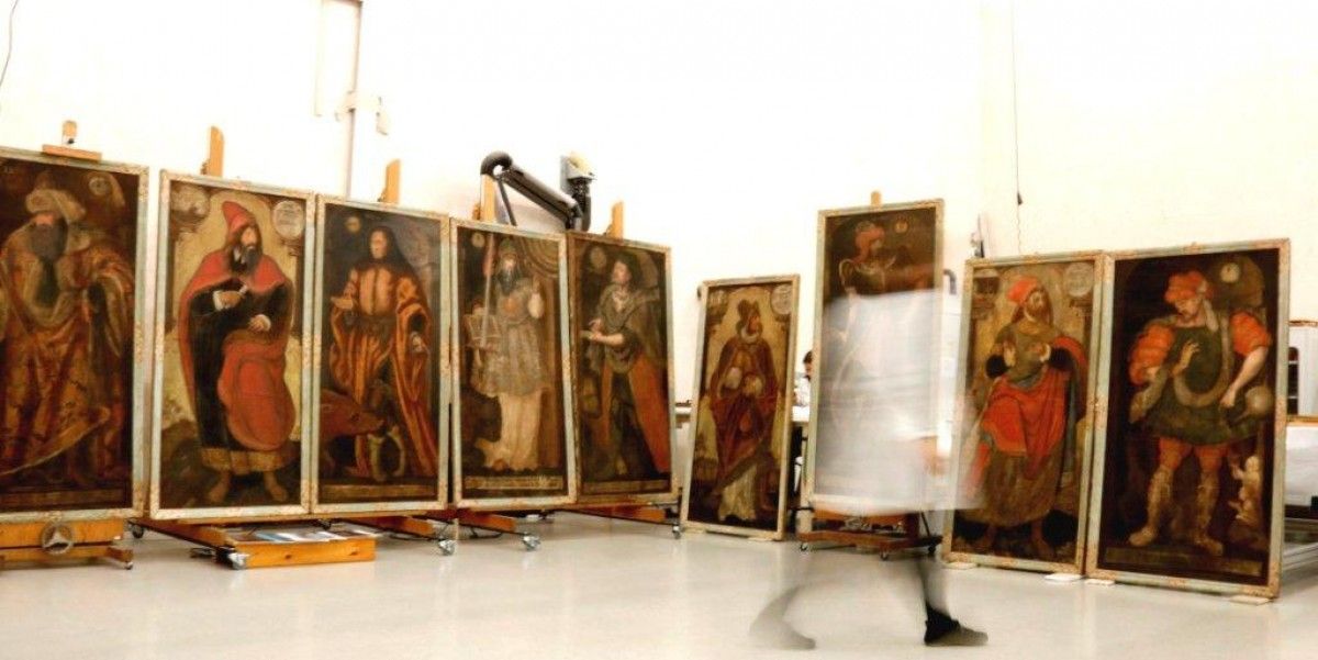 Imatge de les pintures restaurades