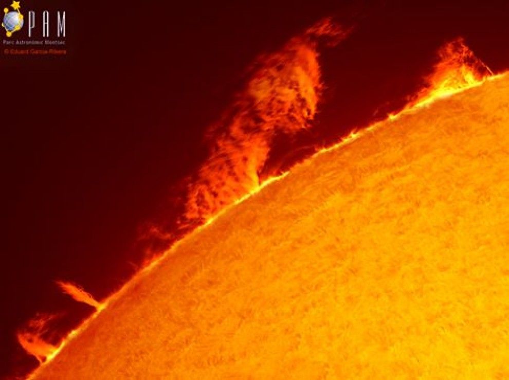 Imatge de la gran flamarada del sol