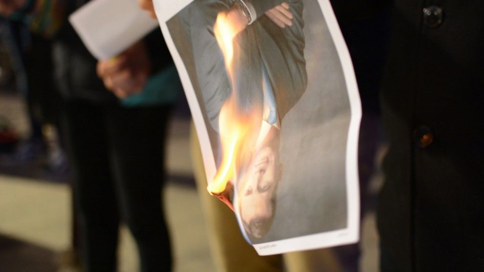 Imatge d'una foto del rei cremant a Lleida