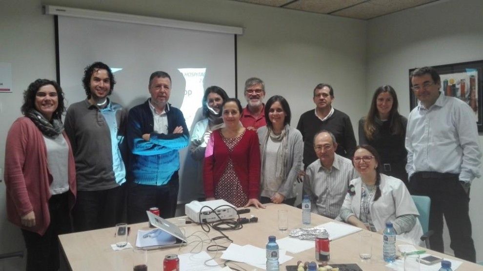 El grup de treball amb membres de la UdL, l'ICO i el Santa Maria