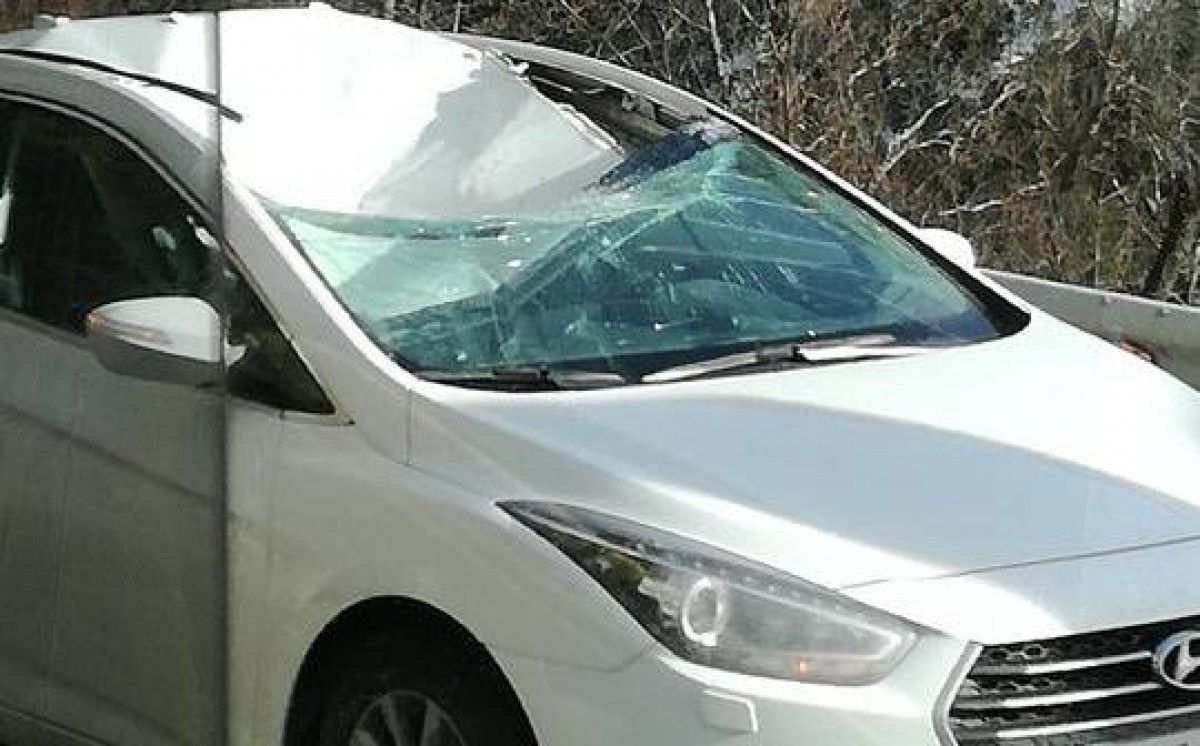 Imatge del cotxe accidentat