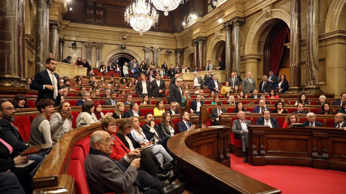 Un ple del Parlament, en imatge d'arxiu