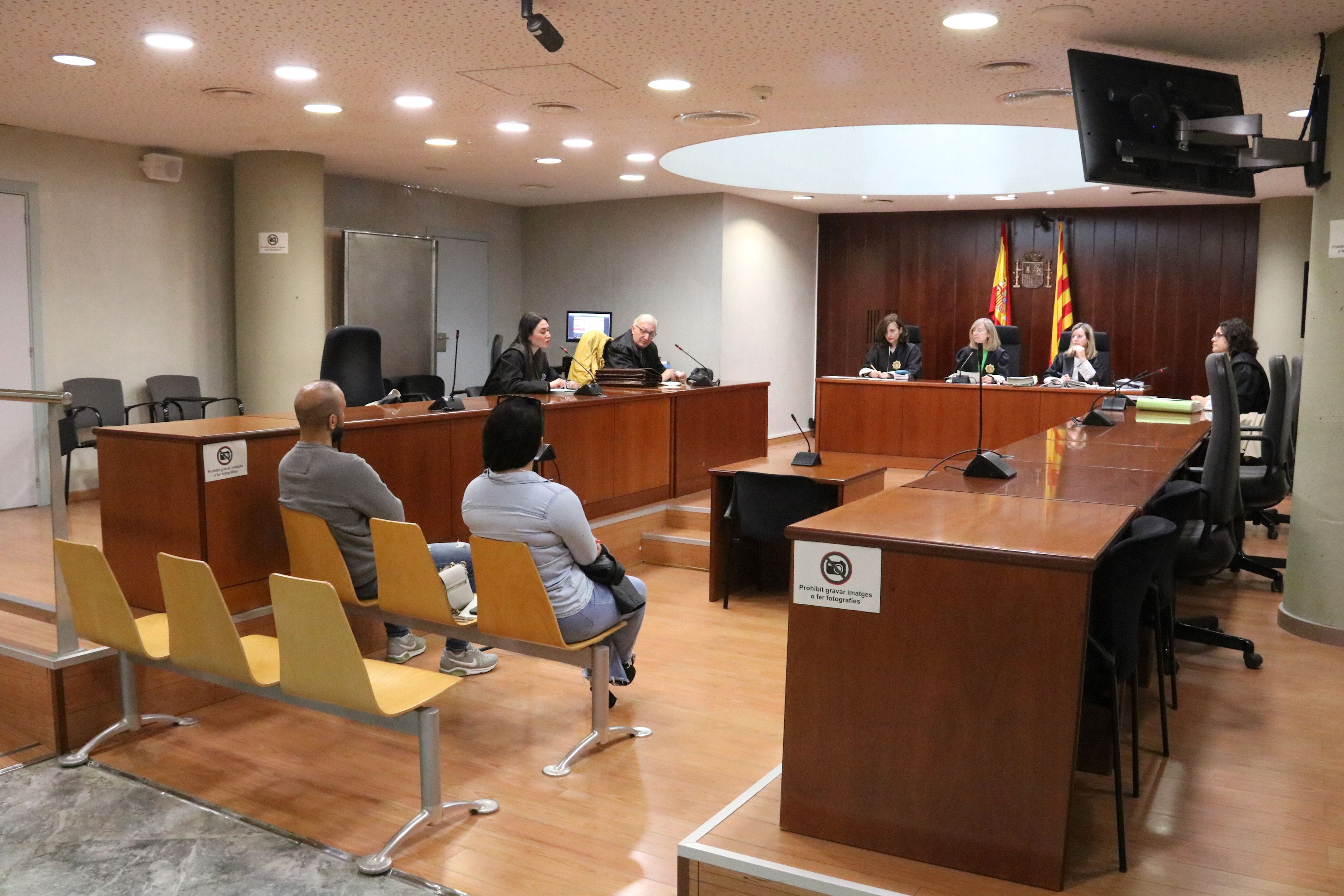 Els condemnats per intent de segrest, durant el judici a l'Audiènica de Lleida