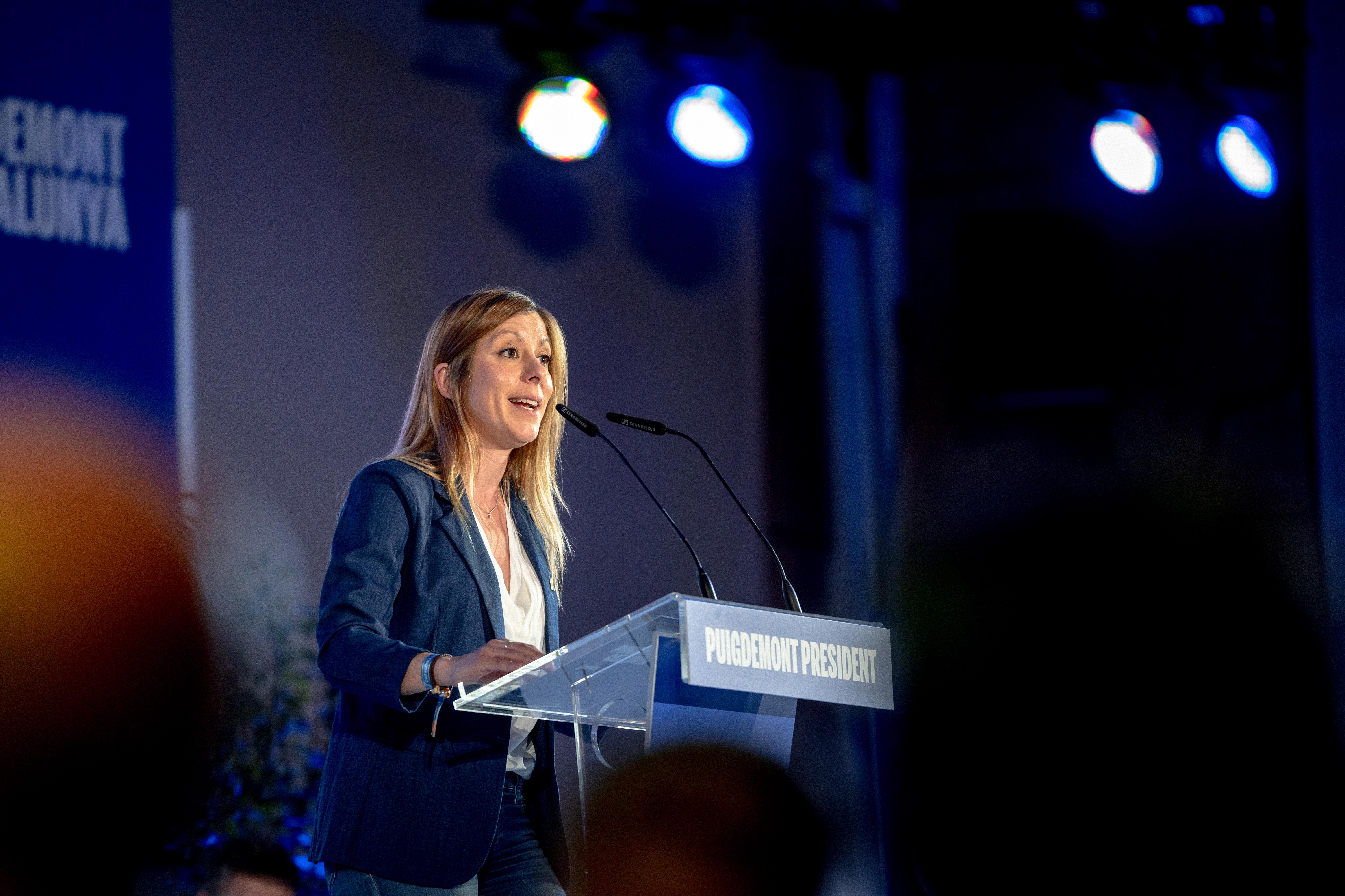  Jeannine Abella en un miting de Junts per Catalunya  -  Nacio