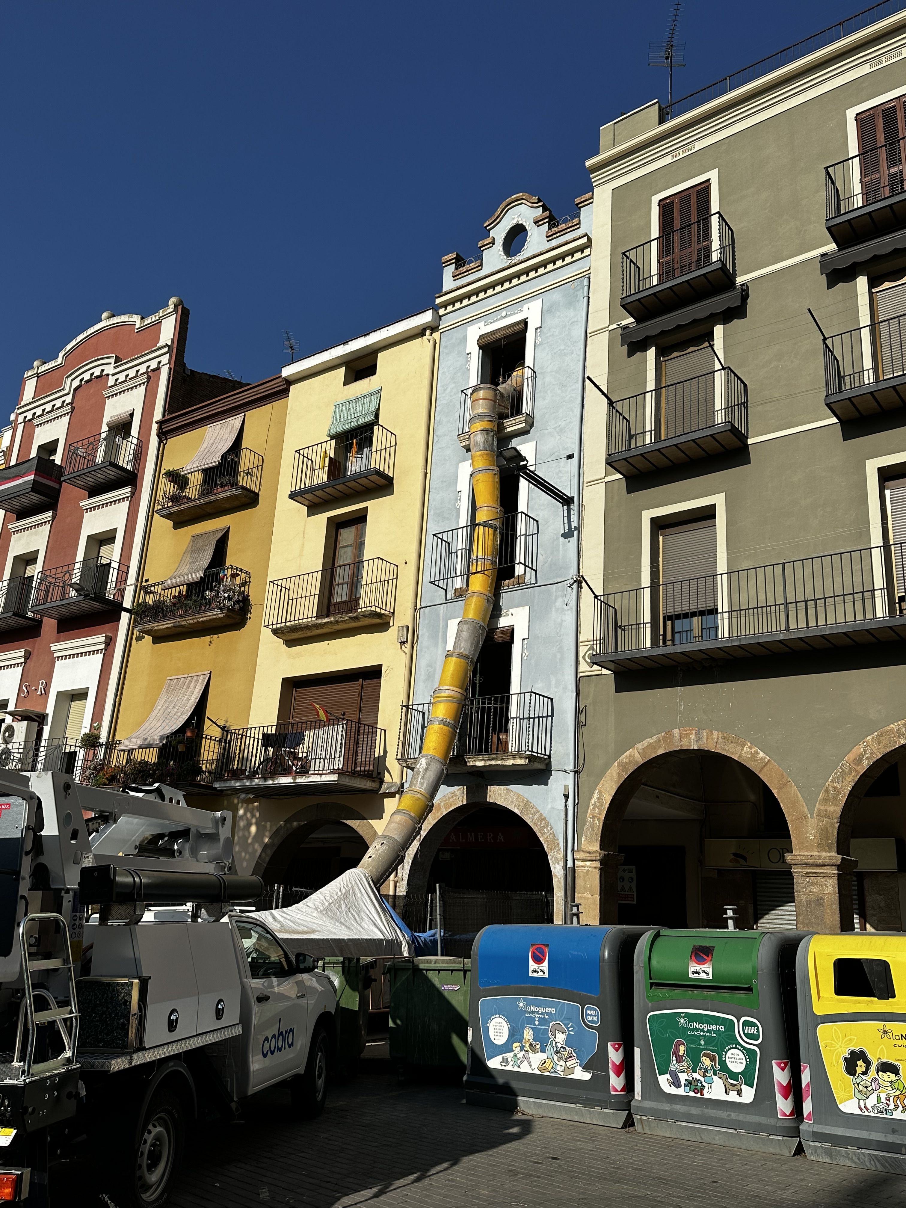 Obres de restauració de Casa Pallàs a Balaguer