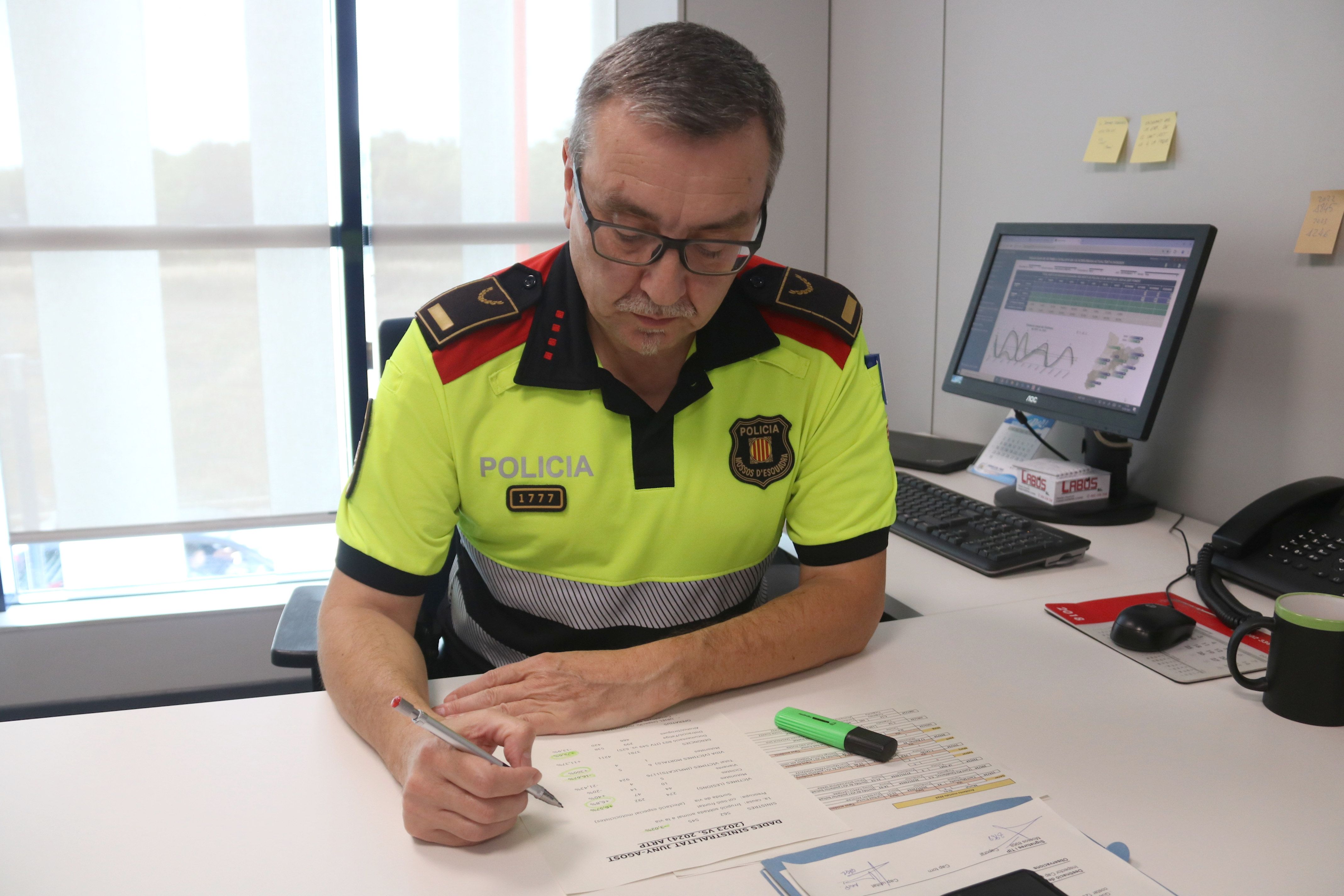 Damià Larribada, inspector cap de l'àrea de Trànsit dels Mossos a Ponent